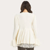 Beige Peplum T-Shirt